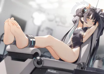 1girl armpits arms_up bare_legs barefoot black_coat black_dress black_hair blue_archive blurry blurry_background blush breasts butterfly_hair_ornament china_dress chinese_clothes clenched_teeth clothes_between_thighs coat de_da_xianyu depth_of_field double_bun dragon_print dress feet foot_focus full_body grey_eyes grey_halo hair_bun hair_ornament halo indoors kisaki__blue_archive legs legs_together long_hair long_sleeves medium_breasts parted_lips pelvic_curtain presenting_armpit print_dress restrained sideboob sitting sleeveless sleeveless_dress soles solo stationary_restraints tearing_up tears teeth toes twintails very_long_hair