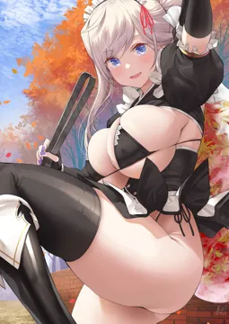 1girl alternate_costume autumn_leaves bikini black_bikini black_boots black_gloves black_skirt black_thighhighs blue_eyes blue_sky blush boots breasts cleavage dress elbow_gloves enmaided fate__series fate_grand_order fingerless_gloves frills gloves knee_boots large_breasts layered_skirt leaf long_hair looking_at_viewer maid maid_bikini miyamoto_musashi__fate open_mouth pink_hair ponytail puffy_short_sleeves puffy_sleeves purple_nails short_dress short_sleeves skindentation skirt sky smile solo swept_bangs swimsuit thighhighs thighhighs_under_boots thighs tree unconventional_maid underbust uo_denim white_skirt