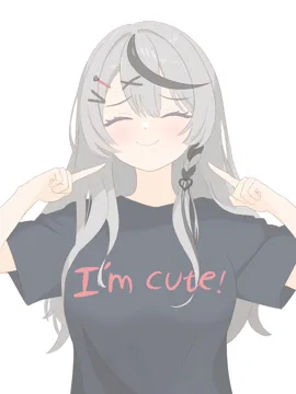 1girl alternate_costume black_hair black_shirt blush braid braided_sidelock breasts closed_mouth dot_nose english_text facing_viewer grey_hair hair_ornament hairpin hands_up index_finger_raised large_breasts long_hair multicolored_hair print_shirt shirt short_sleeves sidelocks simple_background smile solo straight_on straight_hair streaked_hair upper_body virtual_youtuber white_background x_hair_ornament ogossi hololive sakamata_chloe__hololive