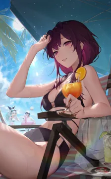 1boy 2girls artist_name bare_shoulders beach bikini bird black_bikini black_ribbon blue_sky braid breasts buttons closed_mouth cloud cloudy_sky crossed_bangs cup day eyewear_on_head fingernails flying food fruit glass grey_hair hair_between_eyes hair_over_one_eye hair_ribbon hands_up holding holding_cup ice ice_cube innertube juice lime__fruit lime_slice lips long_fingernails long_hair long_sleeves looking_to_the_side medium_breasts multiple_girls nail_polish navel ocean open_mouth orange__fruit orange_slice outdoors palm_leaf palm_tree pink_eyes pink_innertube purple_eyes purple_hair purple_nails rainbow ribbon round_eyewear sand shirt short_hair sidelocks sky smile standing sun sunglasses swim_ring swimsuit table teeth tree umbrella unworn_shirt water watermark wet white_bikini white_shirt wings monoco55 honkai__star_rail honkai__series blade__honkai__star_rail kafka__honkai__star_rail silver_wolf__honkai__star_rail