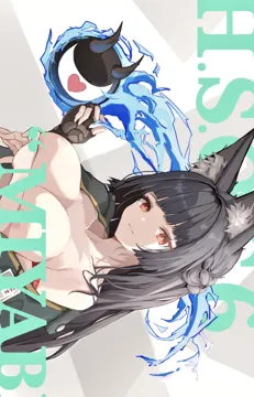 1girl animal_ear_fluff animal_ears black_gloves black_hair blunt_bangs breasts character_name closed_mouth collarbone fingerless_gloves fingernails fox_ears fox_girl gloves green_jacket jacket jacket_on_shoulders large_breasts long_hair mindscape_cinema__zenless_zone_zero red_eyes sidelocks single_fingerless_glove smile solo upper_body pinjirooo zenless_zone_zero hoshimi_miyabi__zenless_zone_zero tailless__zenless_zone_zero