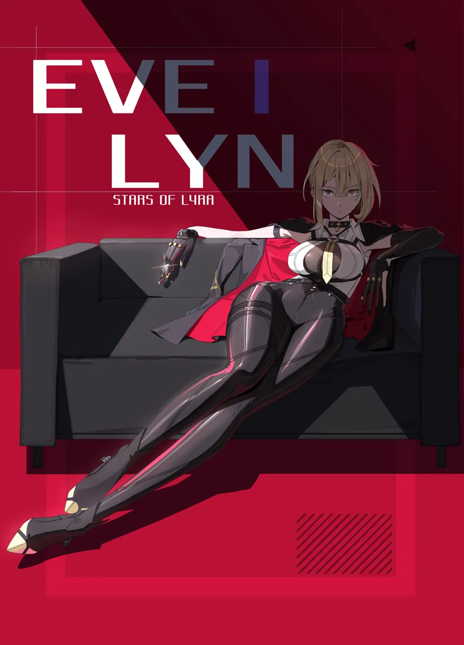 1girl arm_strap black_gloves black_jacket black_pants blonde_hair breasts character_name chest_harness couch elbow_gloves gloves hair_up harness high_waist_pants jacket jacket_on_shoulders large_breasts looking_at_viewer on_couch pants shade shirt single_elbow_glove solo tight_clothes tight_pants white_shirt midfinger zenless_zone_zero evelyn_chevalier__zenless_zone_zero